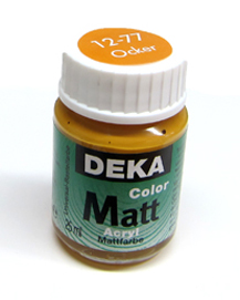 Acrylfarbe Deka Matt 25ml ocker